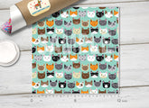 Cat Face Adhesive Vinyl 1107